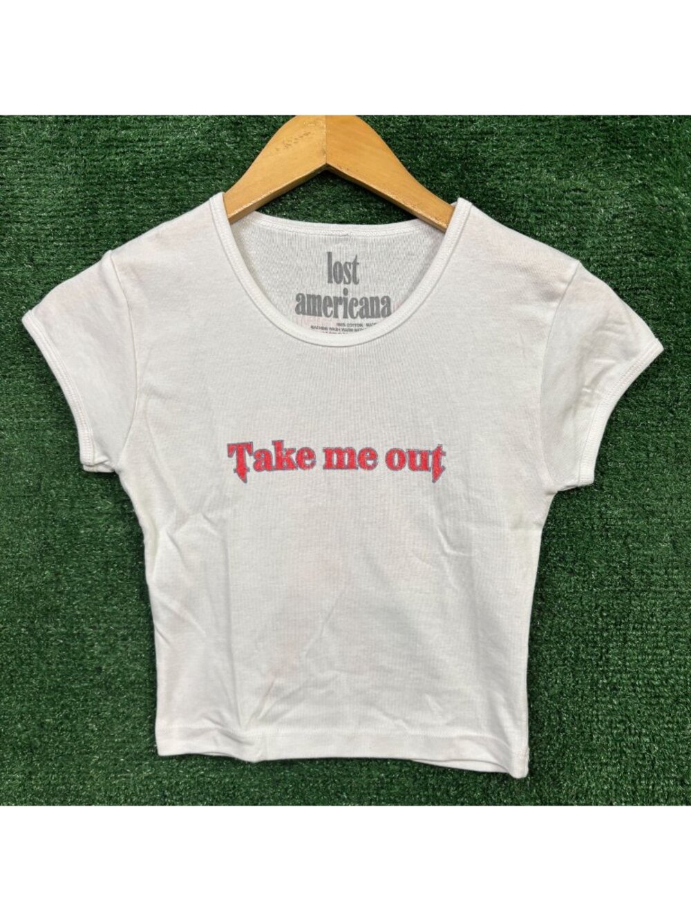 Machine Gun Kelly Lost Americana Take Me Out Crop Top Size Small